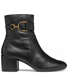 Botki na słupku Geox czarne 