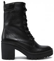 Botki na słupku Fly London czarne 