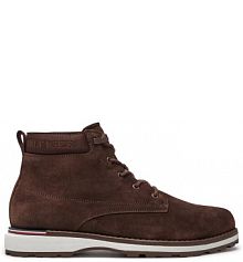 Trzewiki Tommy Hilfiger brązowe męskie 