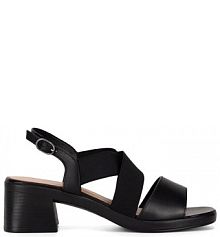 Sandały na słupku Lasocki czarne 