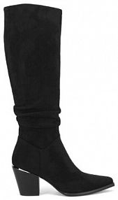 Kozaki na obcasie DeeZee czarne 