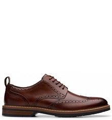 Półbuty wizytowe Clarks brązowe męskie 