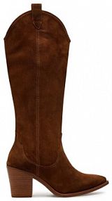 Kozaki na obcasie Unisa brązowe 