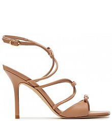 Sandały na szpilce Stuart Weitzman beżowe 