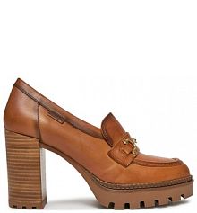 Półbuty na obcasie Pikolinos brązowe damskie 