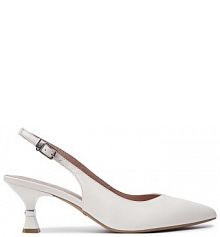 Sandały na szpilce Liu Jo écru 