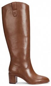 Kozaki na obcasie LAUREN RALPH LAUREN brązowe 