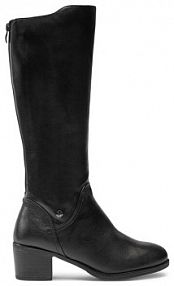 Kozaki na obcasie Caprice czarne 