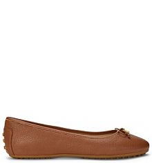 Baleriny LAUREN RALPH LAUREN brązowe damskie 