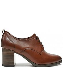 Półbuty na obcasie Tamaris brązowe damskie 