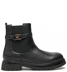 Botki Tommy Hilfiger czarne dziecięce 