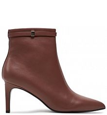 Botki na szpilce Calvin Klein brązowe 