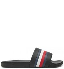 Klapki Tommy Hilfiger czarne męskie 