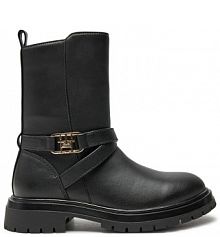 Botki Tommy Hilfiger czarne dziecięce 