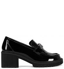 Półbuty na obcasie Sergio Bardi czarne damskie 