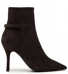 Botki na szpilce Furla brązowe 