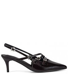 Sandały na szpilce Jenny Fairy brązowe 