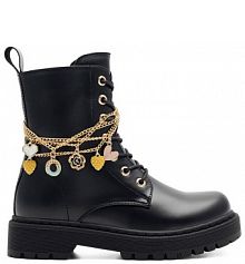 Botki DeeZee czarne dziecięce 