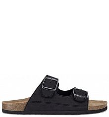 Klapki Lanetti czarne męskie 