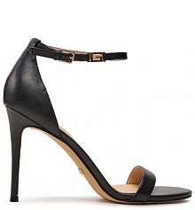 Sandały na szpilce Guess czarne 