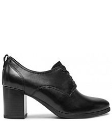 Półbuty na obcasie Tamaris czarne damskie 