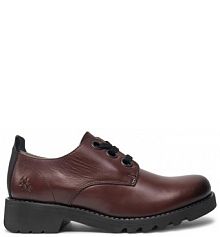 Półbuty Fly London bordo/burgund damskie 