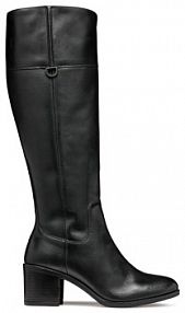 Kozaki na obcasie Geox czarne 