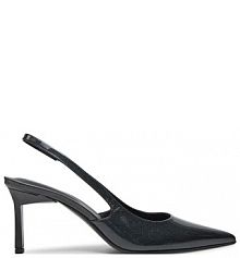 Sandały na szpilce Calvin Klein czarne 