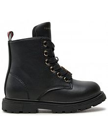 Botki Tommy Hilfiger czarne dziecięce 
