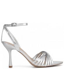 Sandały na szpilce Jenny Fairy srebrne 