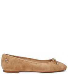 Baleriny LAUREN RALPH LAUREN brązowe damskie 