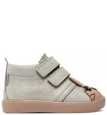 Trzewiki Mrugała srebrne dziecięce 