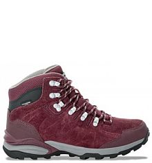 Buty trekkingowe wysokie Jack Wolfskin bordowy damskie 