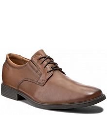 Półbuty wizytowe Clarks brązowe męskie 
