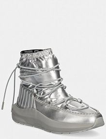 Śniegowce EA7 Emporio Armani  srebrne damskie XK230.X8M002.U061