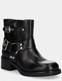 Botki na słupku ALDO  czarne 13800050.THRILL