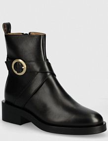 Botki na słupku Boss  czarne 50523457.001