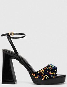 Sandały na słupku Buffalo  czarne 1291472.BLK