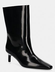 Botki na szpilce Calvin Klein  czarne HW0HW02151