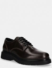 Półbuty sznurowane Calvin Klein  brązowe męskie HM0HM01574