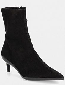 Botki na szpilce Calvin Klein  czarne HW0HW02233