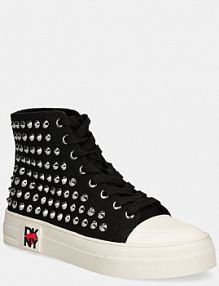 Trampki wysokie DKNY  czarne damskie K2465213.BLK