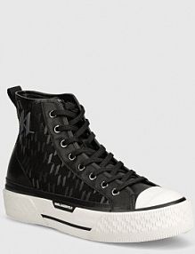 Trampki wysokie Karl Lagerfeld  czarne męskie KL50454.H07