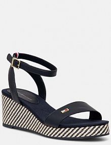 Sandały na obcasie Tommy Hilfiger  granatowe FW0FW08226