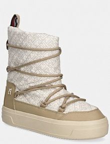 Śniegowce Tommy Hilfiger  beżowe damskie FW0FW08430