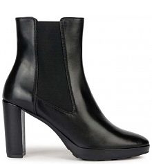 Botki na słupku Geox  czarne D35TFC.00043.C9999