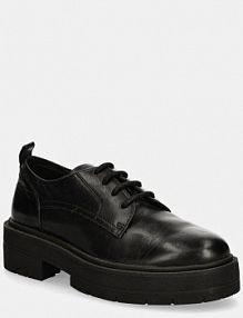 Półbuty sznurowane Geox  czarne damskie D36VDH.00043.C9999