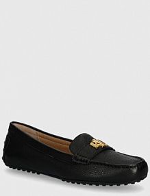 Mokasyny Lauren Ralph Lauren  czarne damskie 802942768001.001