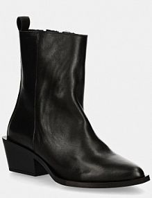 Botki na słupku Steve Madden  czarne SM11003317.017