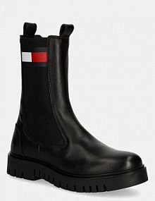 Sztyblety Tommy Jeans  czarne damskie EN0EN02625